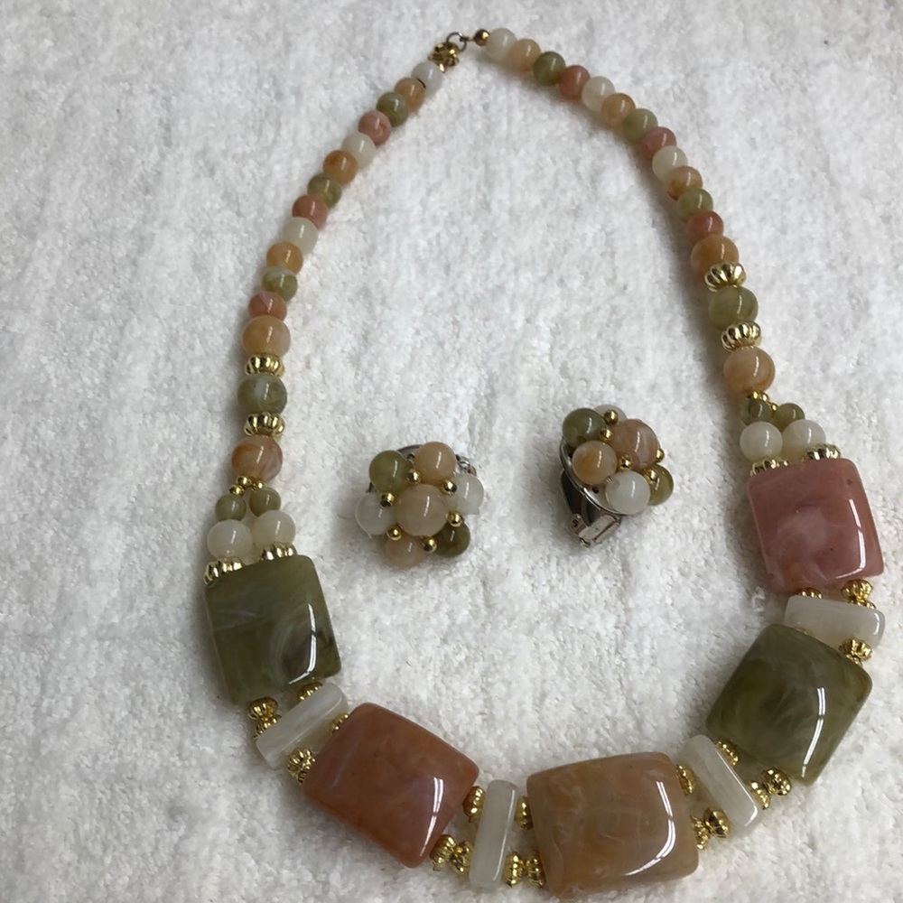 Necklace and earrings